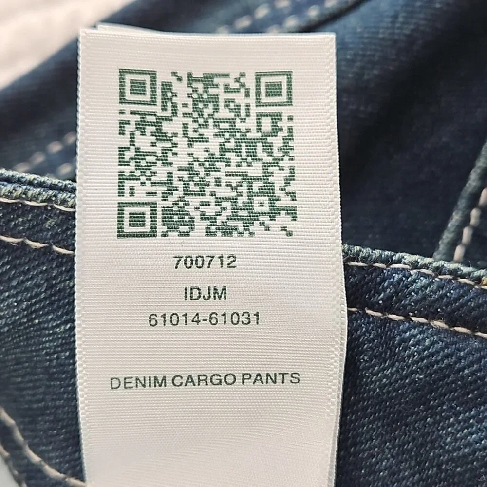True‎ Religion Cargo Jeans Men's 36x32 NWT Medium Wash Wide Leg Relaxed Fit NEW